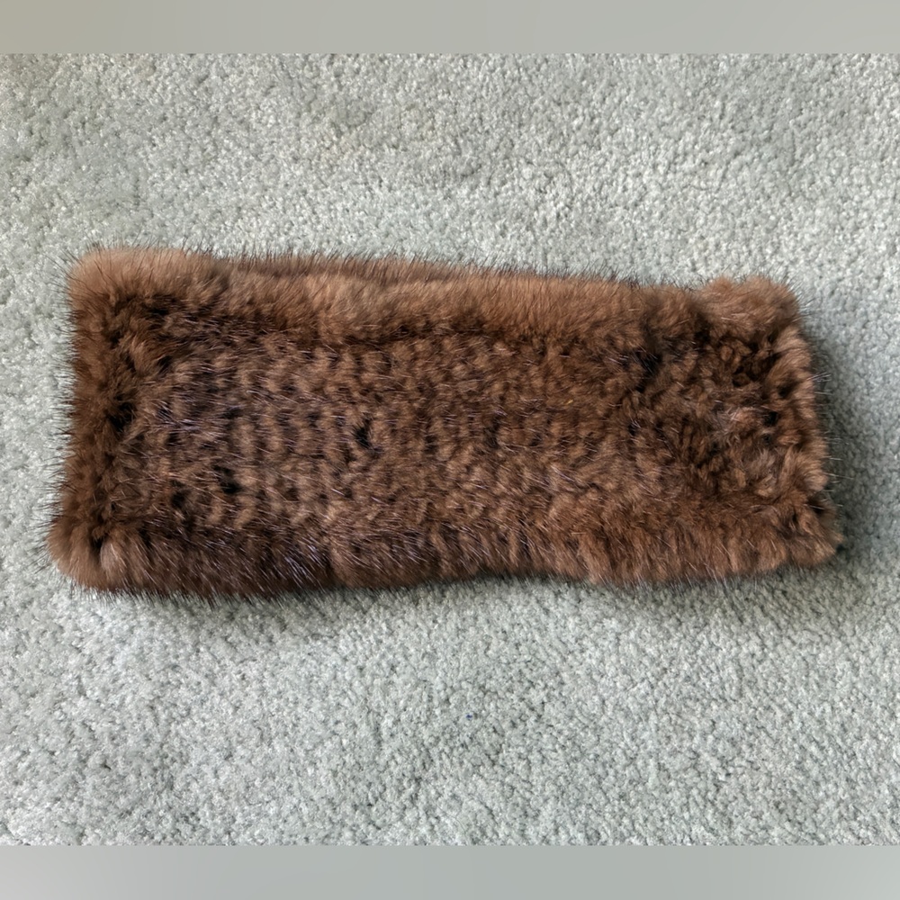 Cassin New York Brown Mink Headband From Bergdorf Goodman